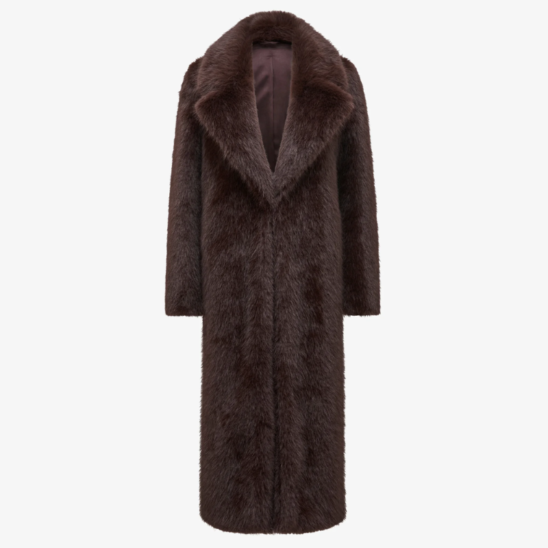 Cappotto lungo in pelliccia